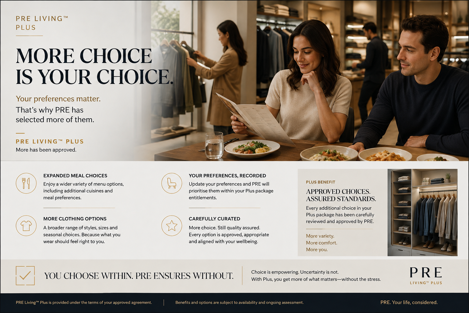 PRE Living Plus expanded choice campaign