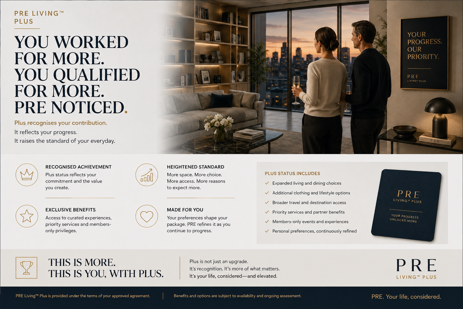 PRE Living Plus achievement and recognition campaign