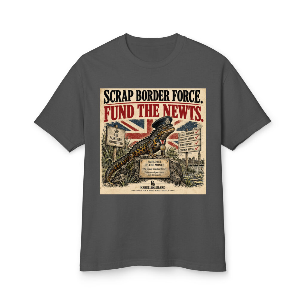 Fund The Newts heavyweight cotton tee